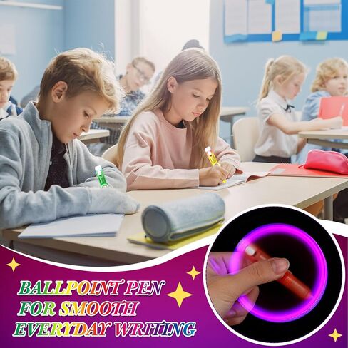 Kigeli 24 Pcs LED Spinning Rotating Pen Fidget Pen Rolling Finger Rotating Ballpoint Pens for Adults Stress Reducer Anti Anxiety Party Favors Gift Bag Fillers Birthday Return Gifts in Saudi Arabia