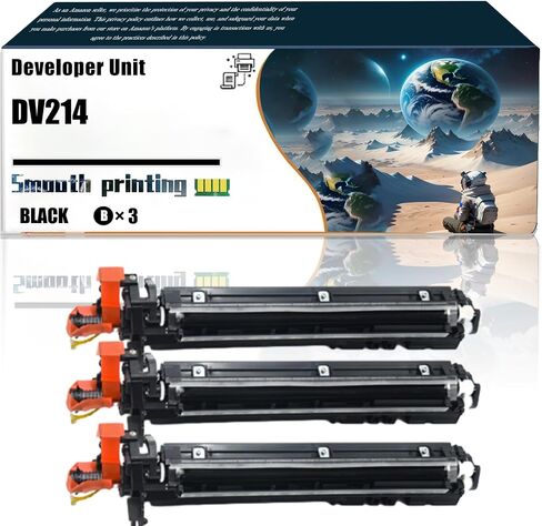 Replacement Parts Developer Unit DV214 Compatible with Konica Minolta bizhub C227 bizhub C287 Printers, Contains Chip and Clear Printing (2-Pack Black) in Saudi Arabia