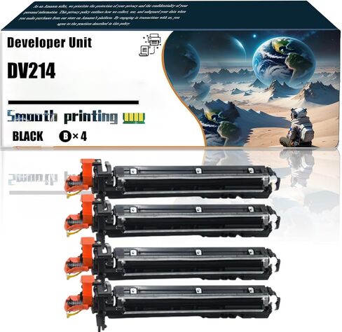 Replacement Parts Developer Unit DV214 Compatible with Konica Minolta bizhub C227 bizhub C287 Printers, Contains Chip and Clear Printing (2-Pack Black) in Saudi Arabia
