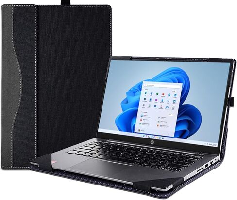 Laptop Cover Case for 15.6 inch HP Laptop 15-fc 15z-fc & for HP Envy 15-ep 15t-ep & for HP Pavilion 15-eg 15t-eg 15-eh 15z-eh,Detachable PU Leather Protective Shell Laptop Sleeve (Dark Grey) in Saudi Arabia