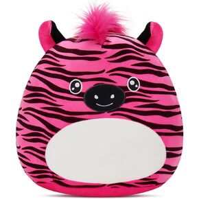 Houwsbaby 12-inch Pink Zebra Soft Plush Pillow Cute Zebra Stuffed Animal Pillow Plush Toy Perfect Birthday for Kids Youth Adults