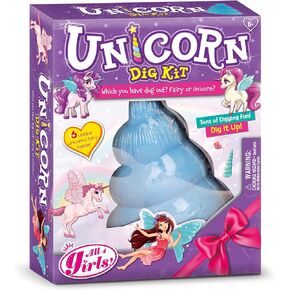 Unicorn Dig Kit | Unicorn Gifts for Girls 4-6 | Unicorn Activity Set | Fairy Unicorn Digging Toy Set | Unicorn Surprise Toys Mini Unicorn Figures | Unicorn Arts and Crafts Birthday Gift Girls