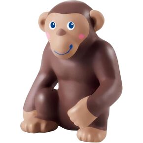 HABA Little Friends Monkey - Chunky Plastic Zoo Animal Toy Figure (2.5" Tall)