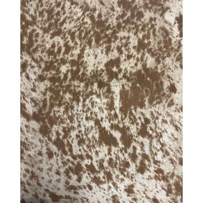 Suede Velvet Longhorn Spotted Cow Print Cowabunga Fabric Upholstery / 54" Wide/Sold by The Yard (Chocolate)