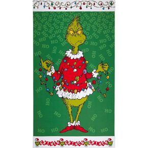Robert Kaufman Kaufman How The Grinch Stole Christmas 24'' Panel Fabric, Holiday