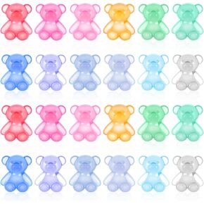 300 PCS Bear for Counting, Mini Teddy Acrylic Bear, Mini Animals Figures for Miniature House Accessories,Birthday Party Decorations, Theme Party Decorations