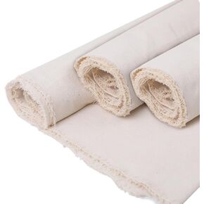 Natural Cotton Duck Canvas Fabric, 63 inches Wide, Heavyweight, for Arts and Crafts (Natural 7oz, 1 Yard)