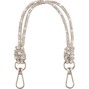 Framendino, 2 Pack Rhinestone Purse Strap Crystal Replacement Shoulder Chain for Women Evening Party Bag 12.6 Inch Gold
