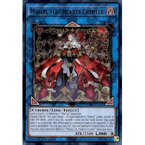 Maliss Q Hearts Crypter - CRBR-EN020 - Ultra Rare - 1st Edition