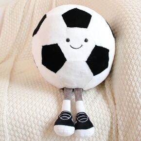 11.8 "/30cm Basketball Plush Pillow, Soft Football Shaped Plush Pillow,Basketball/Football Plush Toy Sport Theme Plushie Soccer Stuffed Toys (Basketball)