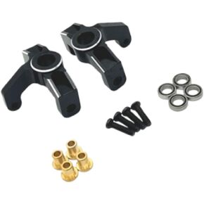 1/12 1/14 RC Car Steering Cup Accessory Spare Parts Portable Replace Aluminum for 124017 Xdkj-006 124007 124018 124019, Black