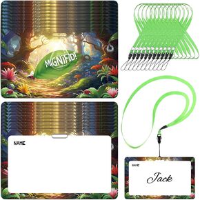 Honoson 50 Sets Vbs 2025 Vbs Name Tags with Activity Rope 2 x 3 Inches Discovering God's Wonders