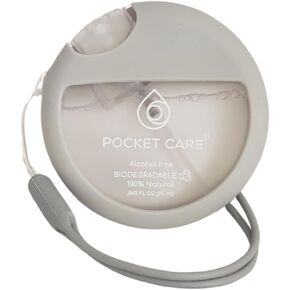 العناية بالجيب | بخاخ معقم لليدين غير معطر مع حزام 25 مل / 8.45 أونصة سائلة - بخاخ لليدين | بخاخ مرطب عضوي | حجم السفر - ملحقات السفر | 100٪ طبيعي in Kuwait