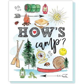 Note from Parents, Encouraging Away at Camp Card from Grandma, Fun Mail for Kids at Sleepaway Camp, Summer Themed Card Kids Greeting, Thinking of You, Boys Summer Miss You Letter to You
