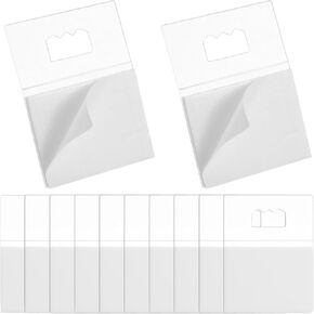 30 Pcs Adhesive Picture Hangers, Sawtooth Self Adhesive Picture Hangers Plastic Poster Hanger No Nail Picture Frame Hangers(30 Pcs)