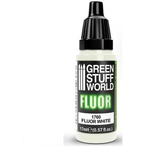 Green Stuff World – Fluorescent Acrylic Paint White 1760 for Models and Miniatures