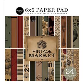 Echo Park Paper Vintage Market 6x6 Paper Pad, Various