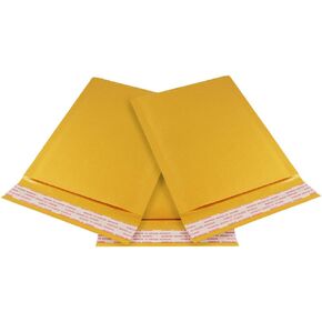 HGP #000 XL, 5" x 8", 45 Pack, Kraft Bubble Mailers Padded Shipping Envelopes Self Seal Extra Wide Size