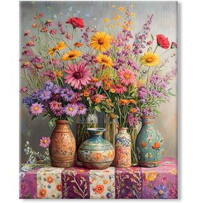 77iiAii Diamond Art Kits for Adults Flowers 5D Diamond Art DIY Full Drill Gem Art Kits and Crafts for Adult Beginners As Wall Decor and Gift 12x16inch