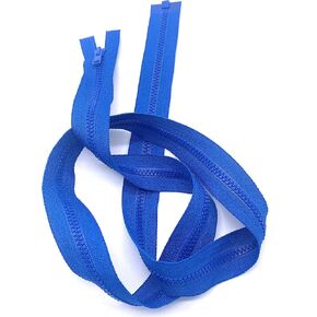 YKK #3 Molded Vislon Lightweight Jacket Separating Zipper - Choose Your Length - Color: Seven Seas Blue #115 - Made in The United States (1 Zipper Per Pack) (Vislon - 16" Inches)