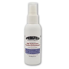 غراء CA الأسود المطاط الأسود - 2oz cyanoacrylate super glue - متوسطة السمك 500 CPS اللزوجة لاصقة - RC الإطارات الغراء ، إصلاح مكبرات الصوت ، حشو العقدة ، خشب الخشب ، الهوايات بواسطة Springfield السماعة