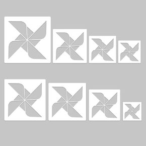 8 PCS Large Star Stencil for Painting,Star Stencils Different Sizes Reusable Plastic Stencils for Painting Spraying Drawing on Wall Wood Flag Paper