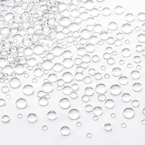 350 Pcs Clear Dewdrop Water Droplets Embellishments Nail Enhancement Handicraft Embellishments for DIY Crafts Card Making Decor, Scrapbooking Embellishments