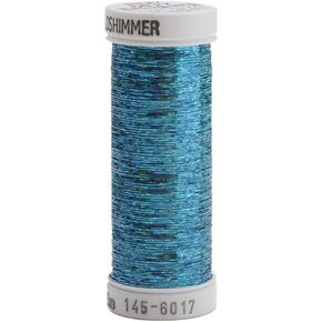 Sulky Of America Holoshimmer Polyester Metallic Thread, 250 yd, Peacock Blue