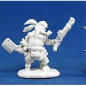 Reaper Gruff Grimecleaver, Dwarf Pirate (1) Miniature