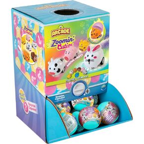 ORB Arcade Zoomin' Cuties - 48 Individual Mystery Capsules, Each Containing 1 Assorted Zoomin' Cutie Animal Racer Toy - Perfect Party Favors, Stocking Stuffers, Birthday Gifts, Goodie Bags and More