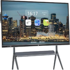 86" Digital Board Whiteboard - Multi-Lingual Worship Display w/Hymn Library & Sermon Notes App, Religious Venue