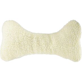 Carolina Pet Sherpa Bone Shaped Pillow/Toy for Pets, Medium, Natural