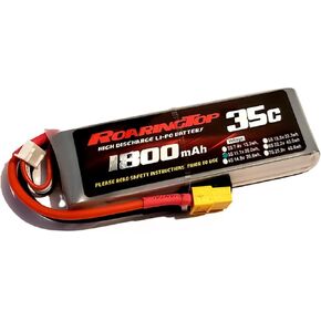 LiPo Battery Pack 35C 1800mAh 3S 11.1V with XT60 Plug for RC Car Boat Truck Heli Airplane