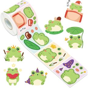 Keluna Axolotl Party Favors Stickers - 36 Sheets Cute Pink Animal Make a Face Stickers Axolotl Party Supplies Birthday Decorations Scrapbook Decor
