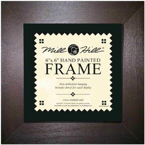 Mill Hill Frame for Beaded Cross Stitch Kit 6" x 6" Chocolate #GBFRM4