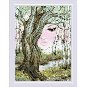 RIOLIS Awakening 2225, Nature Cross Stitch Kit 11¾"x15¾, Cross Stitch Kits for Beginners & Advanced, Crossstitching Kits Adult, Counted Stitching Kits, Embroidery Kit