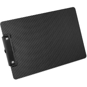 Real Carbon Fiber Clipboard with Pen Holder, Professional Writing Pad,Glossy Black
