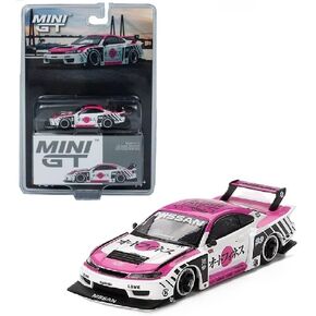 Diecast Model Car Compatible with Mini GT 1:64 Nissan LB-Super Silhouette S15 Silvia Auto Finesse SEMA 2023 Limited Edition MGT00781