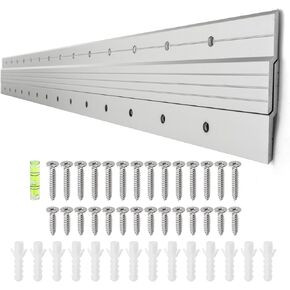 30 Inch French Cleat Hanger, Heavy Duty Mirror Picture Hanger, Antirust Z Bar Clips with Hardware, Wall Mounting Interlocking Brackets for Art, Headboard, Panel, Cabinet, Shelf