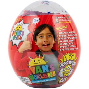 RYAN'S WORLD: The Movie - Mega Microverse Egg | Featuring Micro-Ryan Figures, Exclusive Micro Vehicle, Stickers and More Collectables for Ages 3+