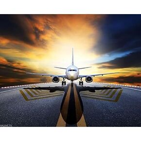 WUIVCTR Paint by Numbers Kit for Adults Transport Aircraft Airplane No Framed, Adults Paint by Number Kits for Beginners on Canvas 16x20inch