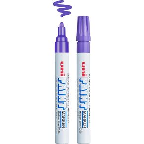 Uni-Ball Uni Paint PX-20 Oil-Based Paint Markers, Medium Line (1.8-2.2mm), Violet, 2 Count