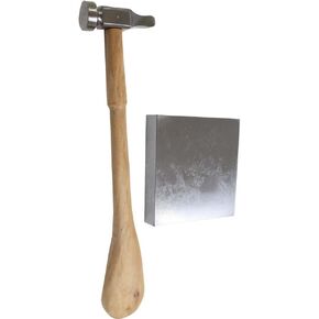 BENCH WIZARD Premium Steel Block With Chasing Hammer: KIT-TJ9804A