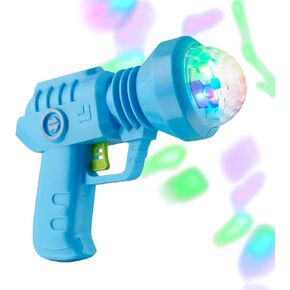 FlashingBlinkyLights Space Gun Cool Light Up Toy with LED Projecting Spinning Lights