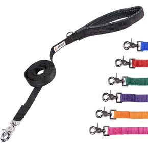 منتجات Gogo Pet Products 3/8 بوصة واسعة من نايلون الكلب المقود ، طوله 4 أقدام ، أسود