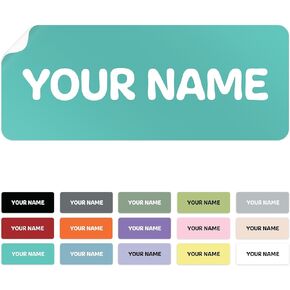 Personalized Clothing Labels for Kids, Nursing Home, Daycare and Personal Items, Custom Name Tags for Clothes Stickers, 1.5X.5 Inches Made in The USA by MSC