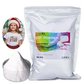 Lancelot DTF Powder White 1000G-35.3 OZ ، DTF Transfer Transfer Hot Melt Deficive Feature لجميع الأقمشة بما في ذلك تي شيرت DIY ، ومسحوق المعالجة DTF لجميع طابعات DTF وطابعات DTG