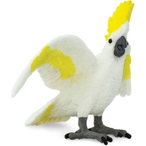 Safari Ltd. Cockatoo Figurine - Lifelike 3.75" Plastic Bird Figure - Educational Toy for Boys, Girls, and Kids Ages 3+