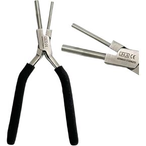 Bail Jewelry Making Pliers Wire Bending Pliers Looping Pliers with Non-slip Comfort Grip Handle for 3mm and 5mm Loops and Jump Rings | German Stainless Steel