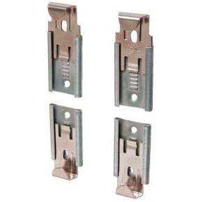 CRL Nickel Plated Adjustable Mirror Clip Set for 1/4" Beveled Mirror by CR Laurence